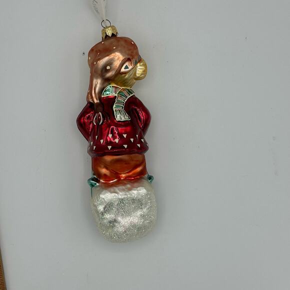Vtg Christopher Radko Muffy Vanderbear Sleddin' & Skiddadlin' Christmas Ornament - Picture 10 of 11